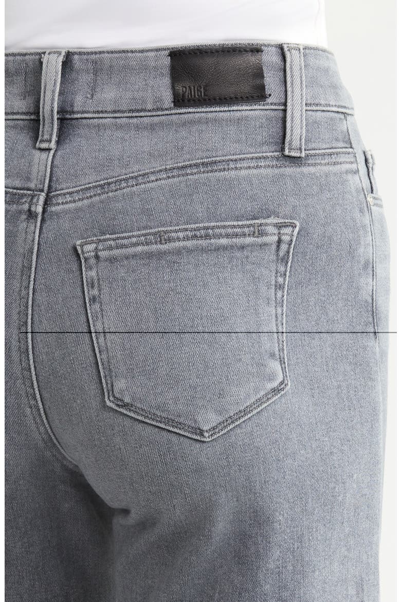 Anessa High Waist Raw Hem Wide Leg Jeans, Alternate, color, SMOKEY GREY