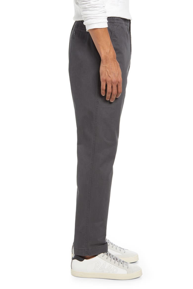 Men's Classic Tapered Fit Elastic Waist Chinos, Alternate, color, BLACK MASK