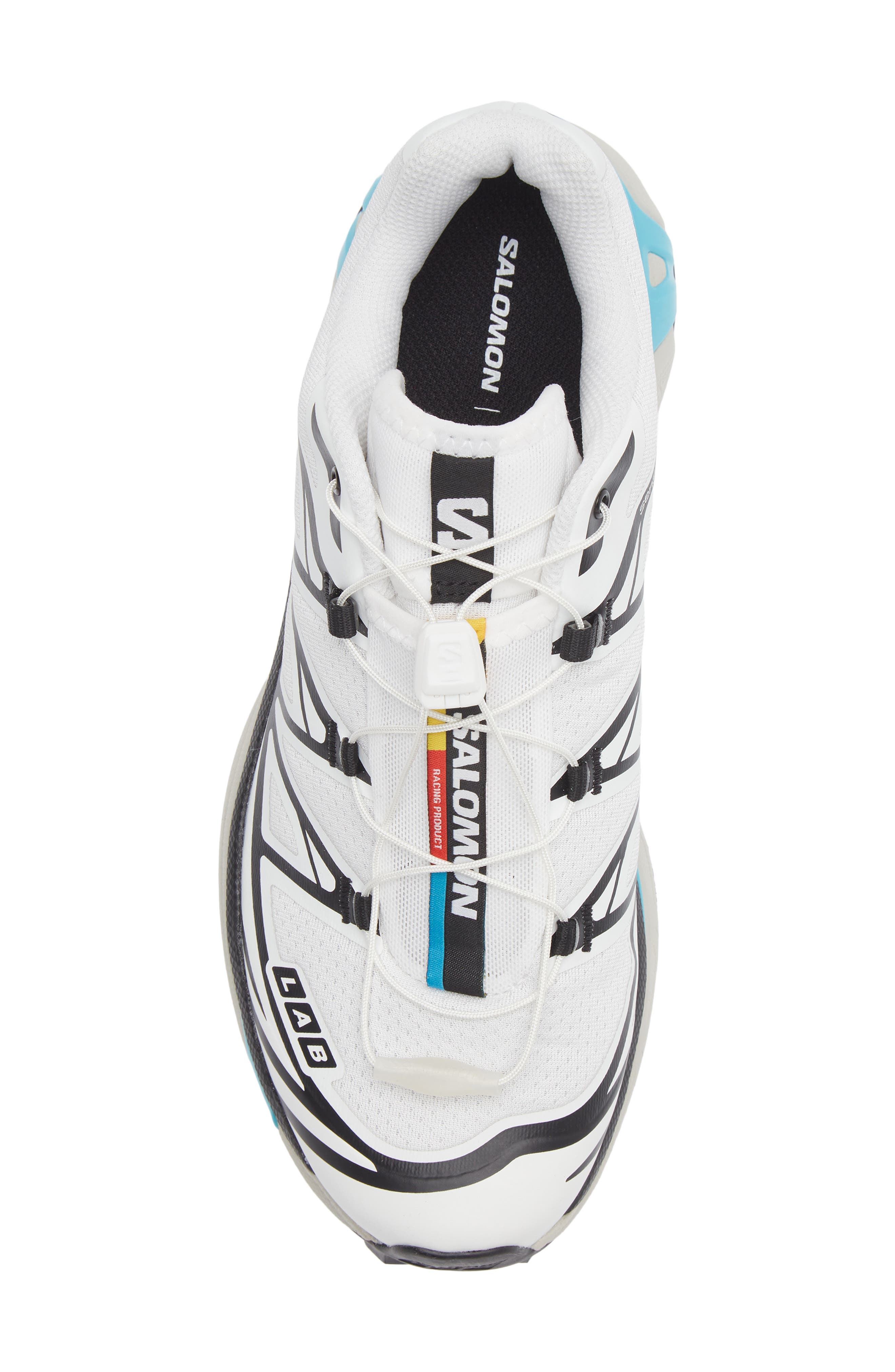 XT-6 Sneaker, Alternate, color, BLACK/ WHITE/ BLUE CURACAO