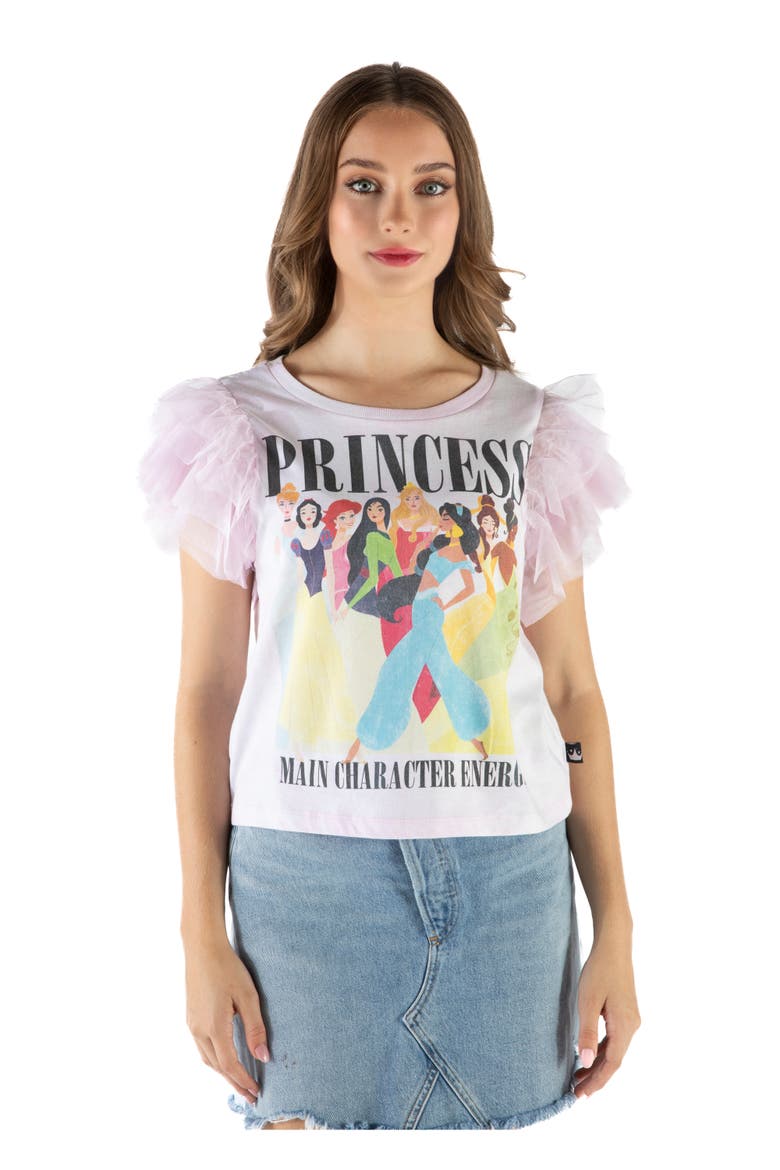 Princess Short Sleeve T-Shirt, Main, color, Pink Lava Dye