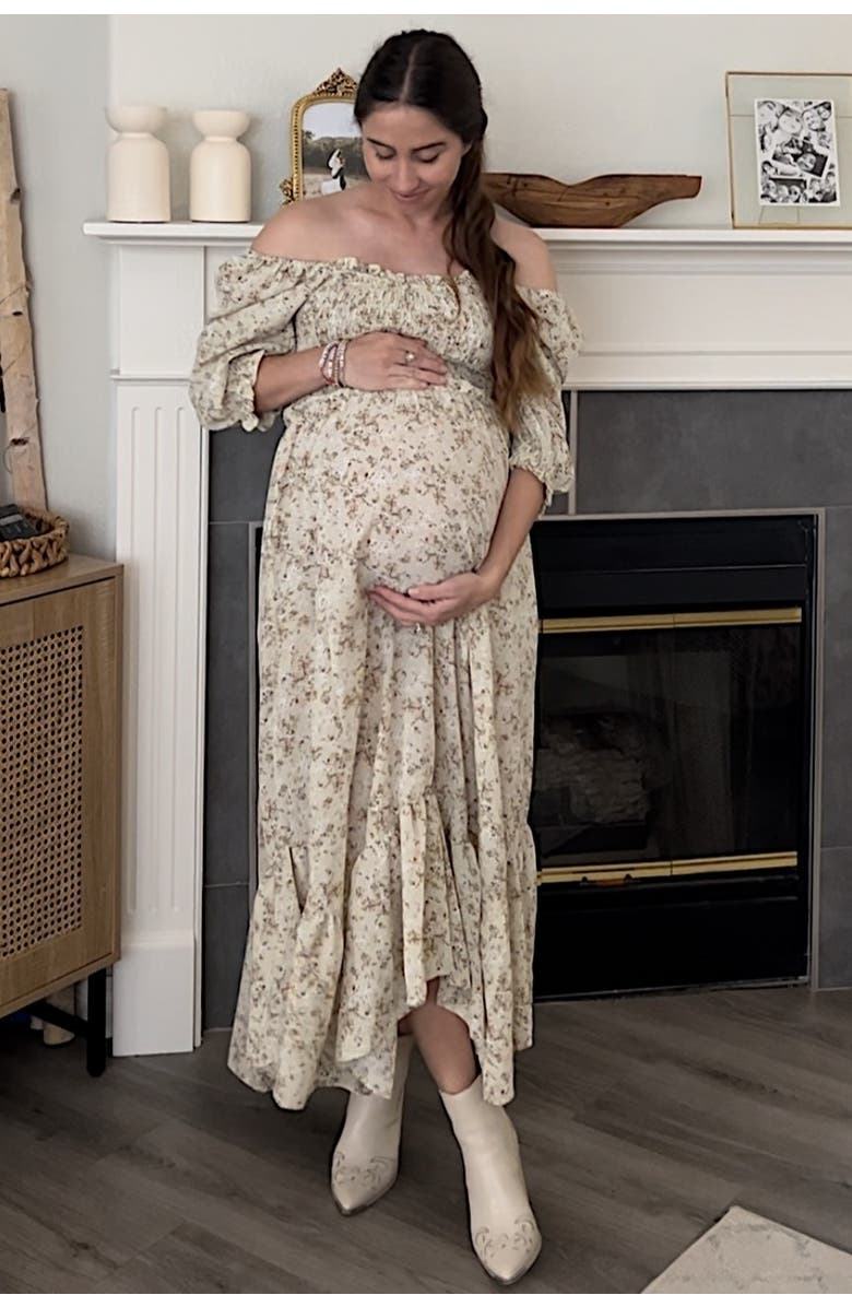 PinkBlush Smocked Handkerchief Hem Dress, Alternate, color, Light Olive