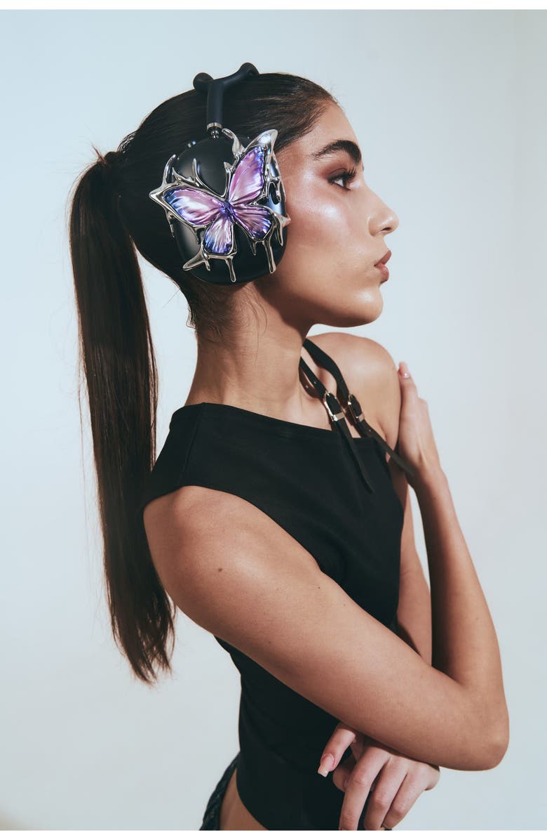Cordée Cases Butterfly Chrome AirPods Max Case, Alternate, color, Violet