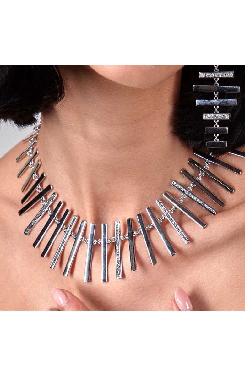 Lucy Quartermaine Large Key Necklace, Alternate, color, Sterling Silver