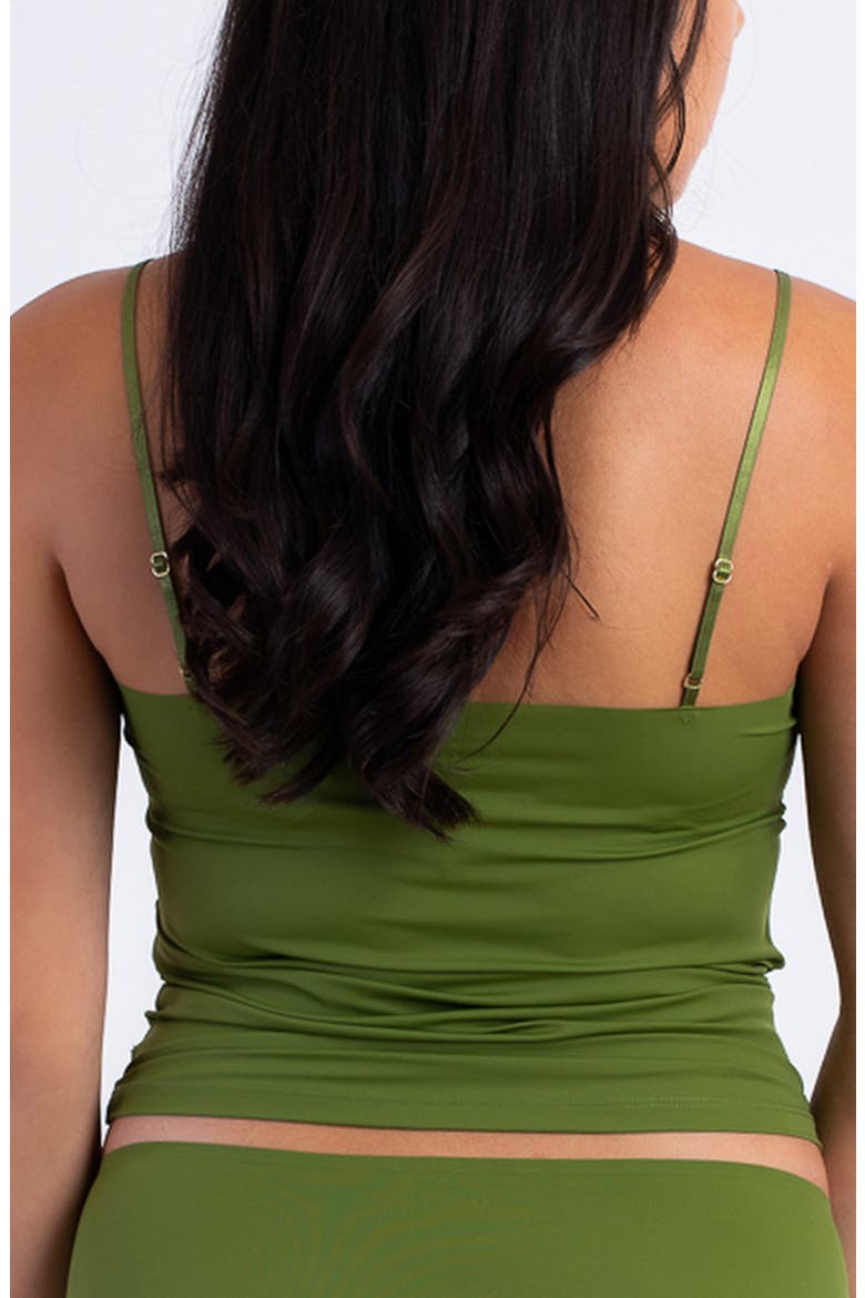 Soft Seamless Camisole with Lace, Main, color, TERRARIUM MOSS