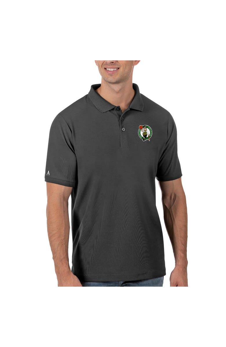ANTIGUA Men's Antigua Gray Boston Celtics Legacy Pique Polo, Main, color, Gray