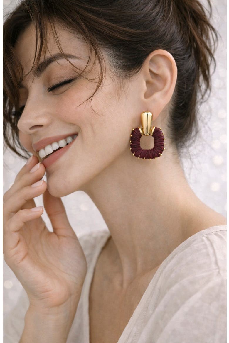 Jelena Statement Knocker Earrings, Alternate, color, GOLD