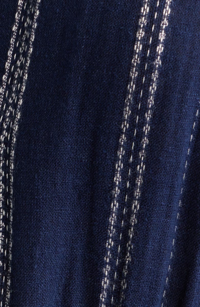 Rails Cannes Stripe Tiered Linen Blend Dress, Alternate, color, Marina Stripe