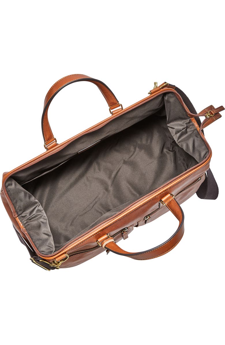 Fossil Defender Leather Duffle Bag, Alternate, color,