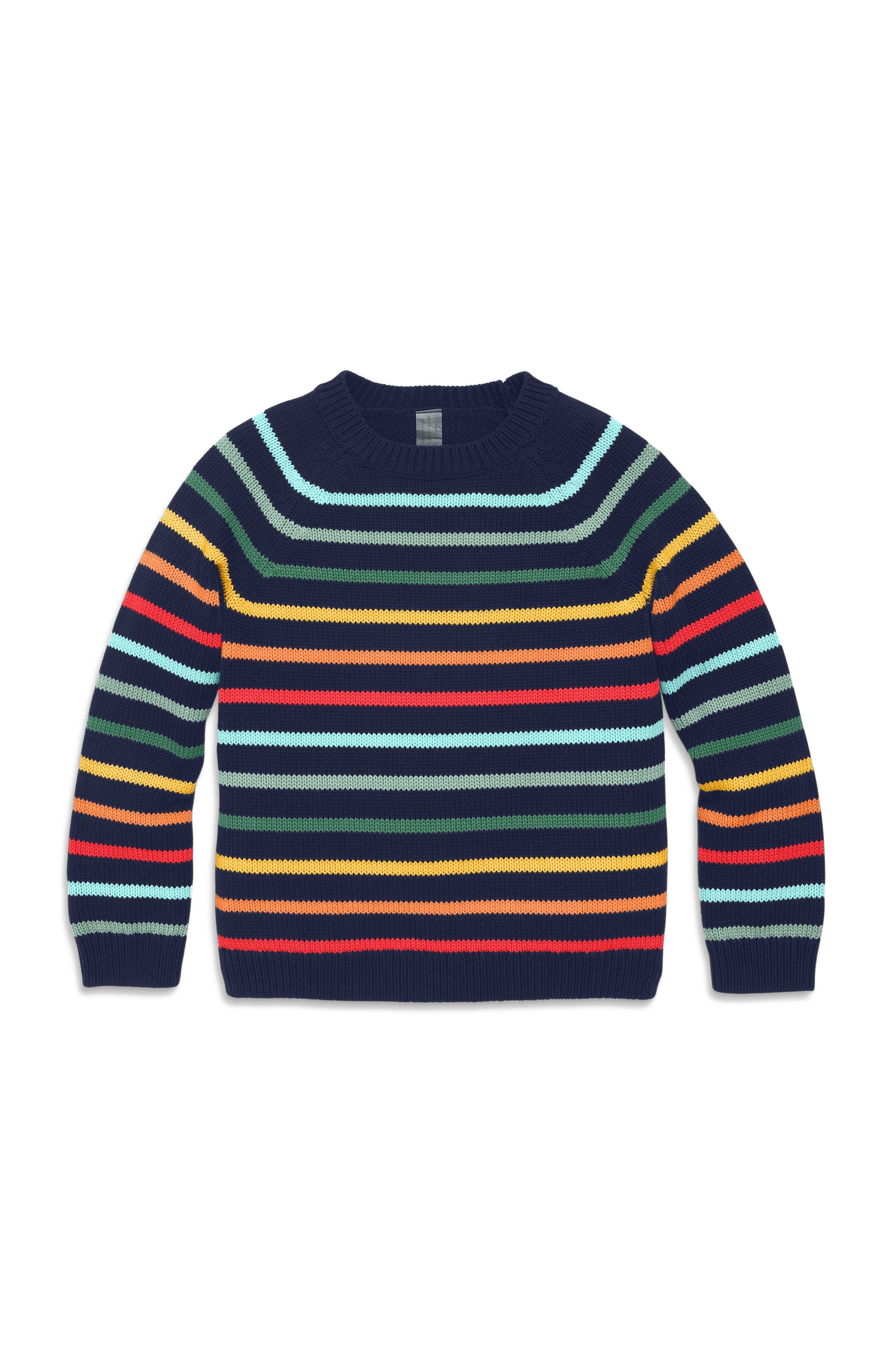 selected Navy Rainbow Stripe