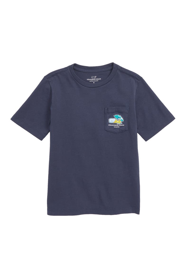 Seattle Whale Pocket T-Shirt, Main, color, BLUE BLAZER