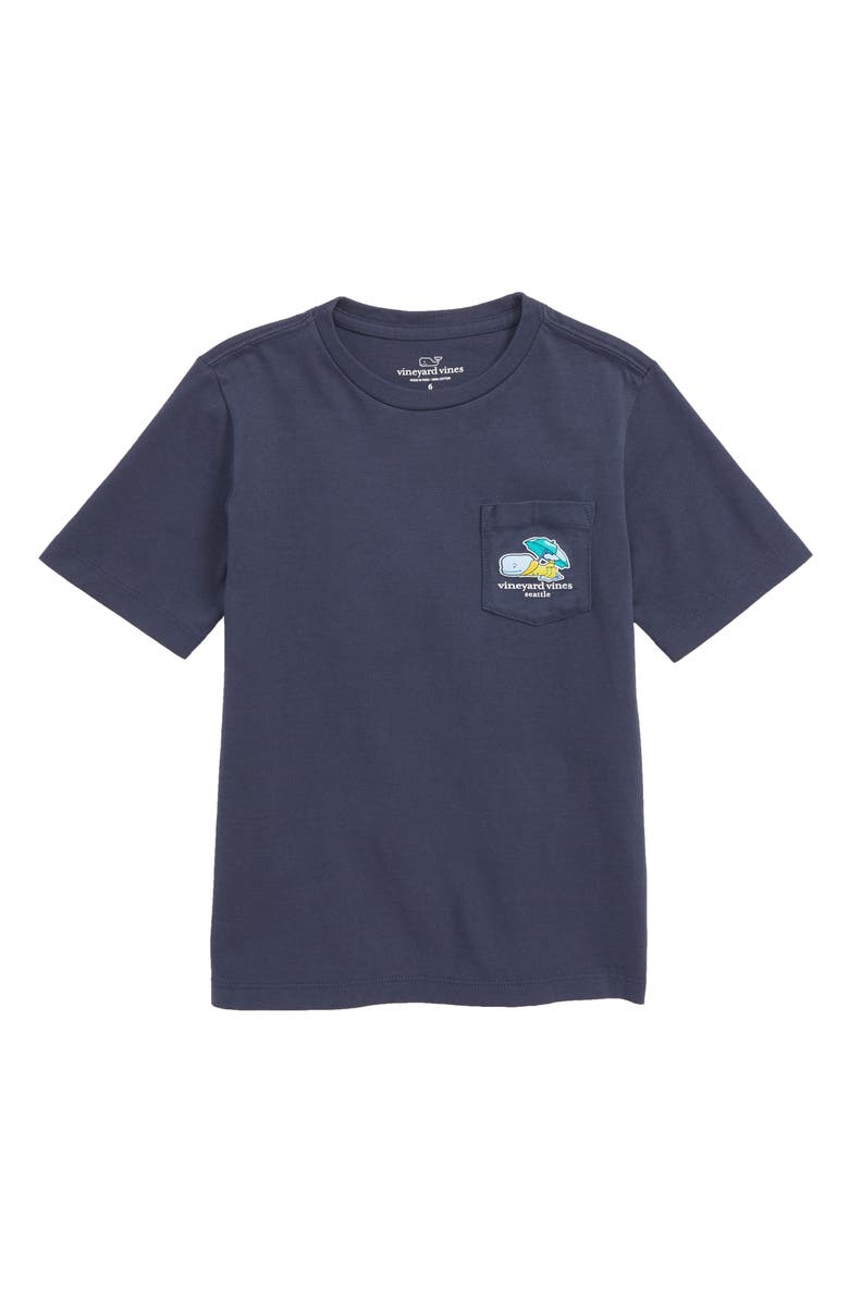vineyard vines Seattle Whale Pocket T-Shirt, Main, color,