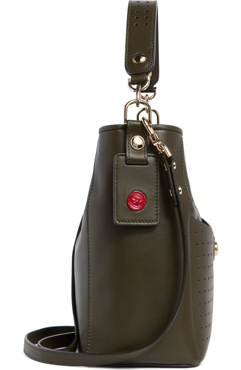 Longchamp Mademoiselle Perforated Hobo Bag, Alternate, color, Lichen