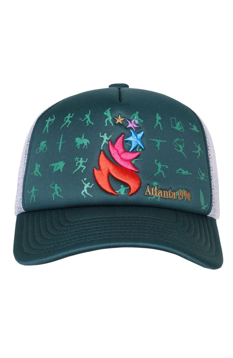 Outerstuff Men's Outerstuff  Green Atlanta 1996 Olympic Games Trucker Adjustable Hat, Alternate, color, Green