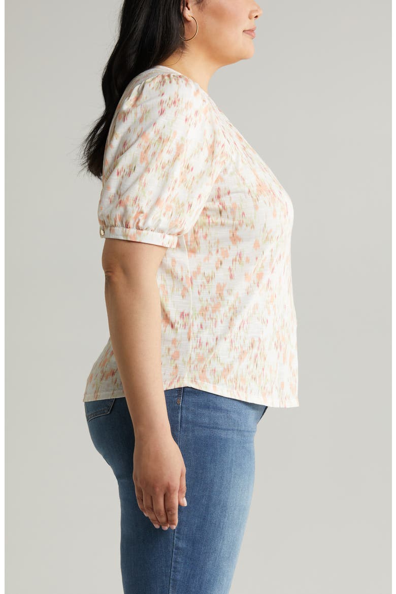 Puff Sleeve Top, Alternate, color, SWEET MELON
