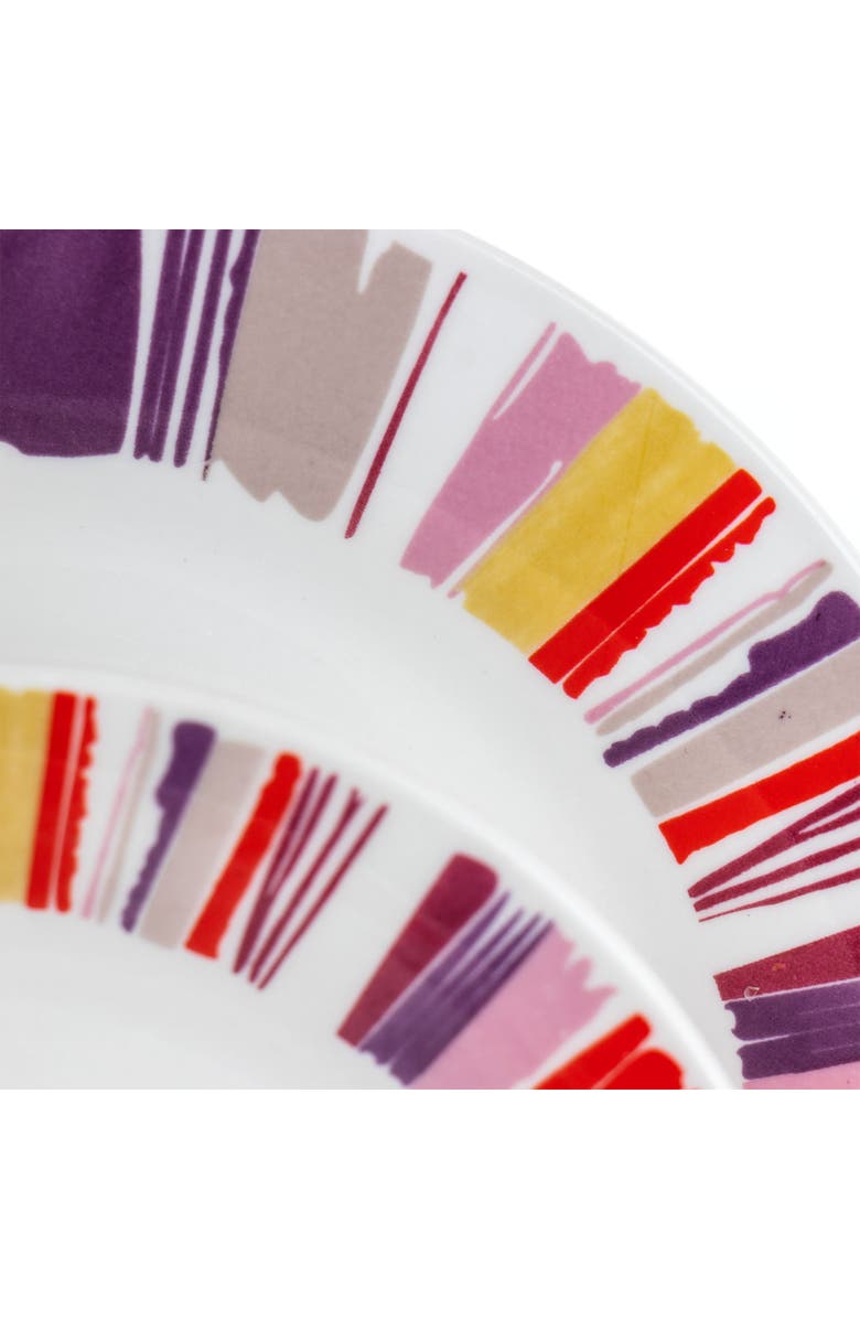 Gibson Home Orleans 12 Piece Ceramic Dinnerware Set, Alternate, color, Red