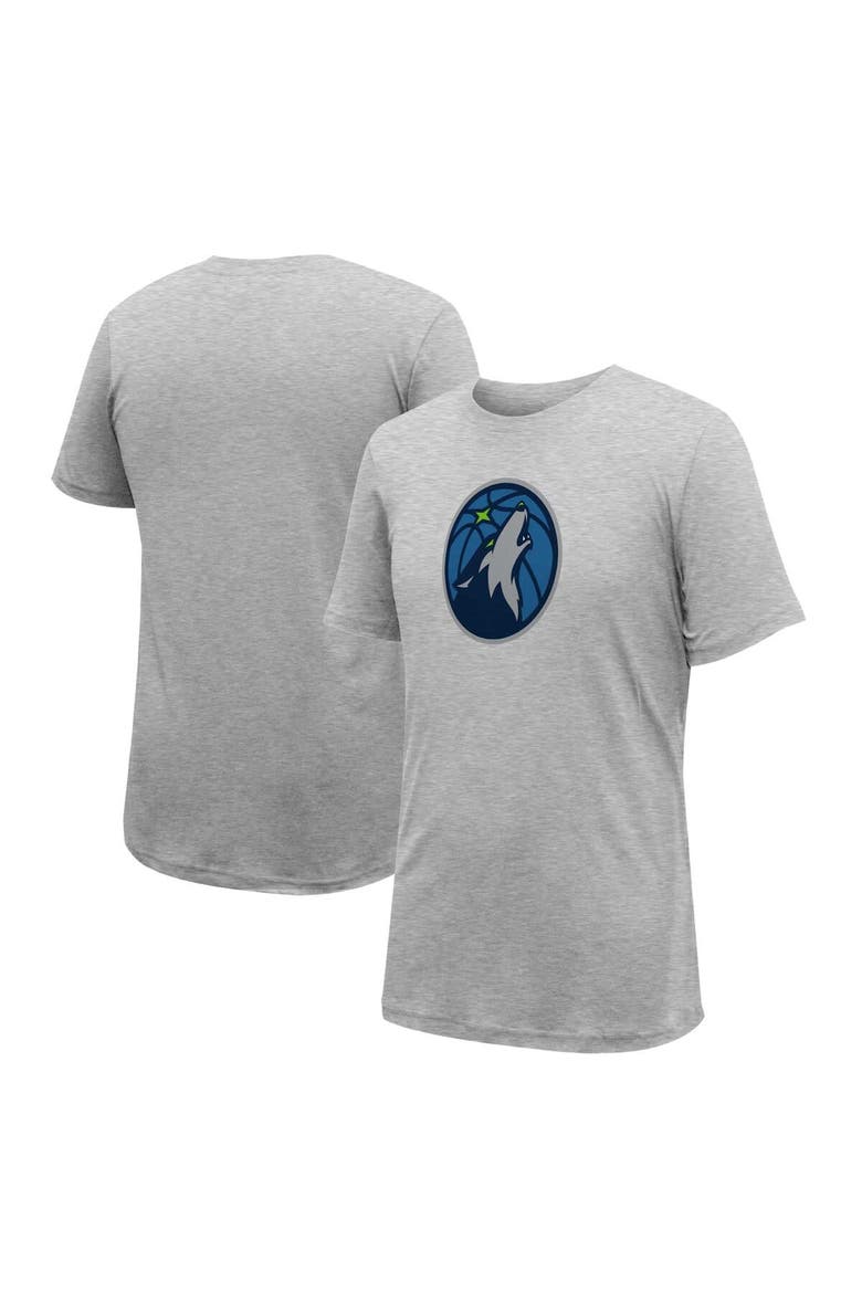 Unisex Stadium Essentials Gray Minnesota Timberwolves Primary Logo T-Shirt, Main, color, Gray