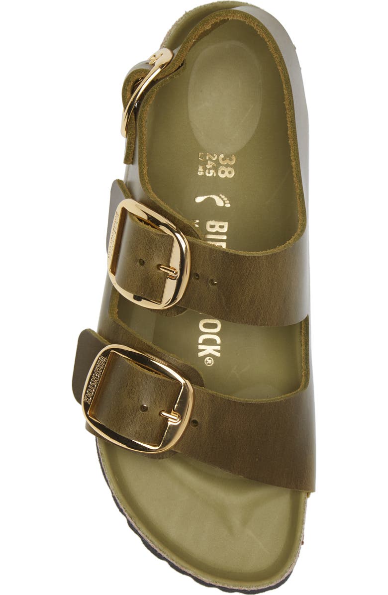 Birkenstock Milano Big Buckle Slingback Sandal, Alternate, color, Green