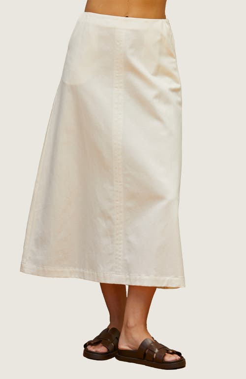 CRESCENT CRESCENT FLARE MIDI SKIRT