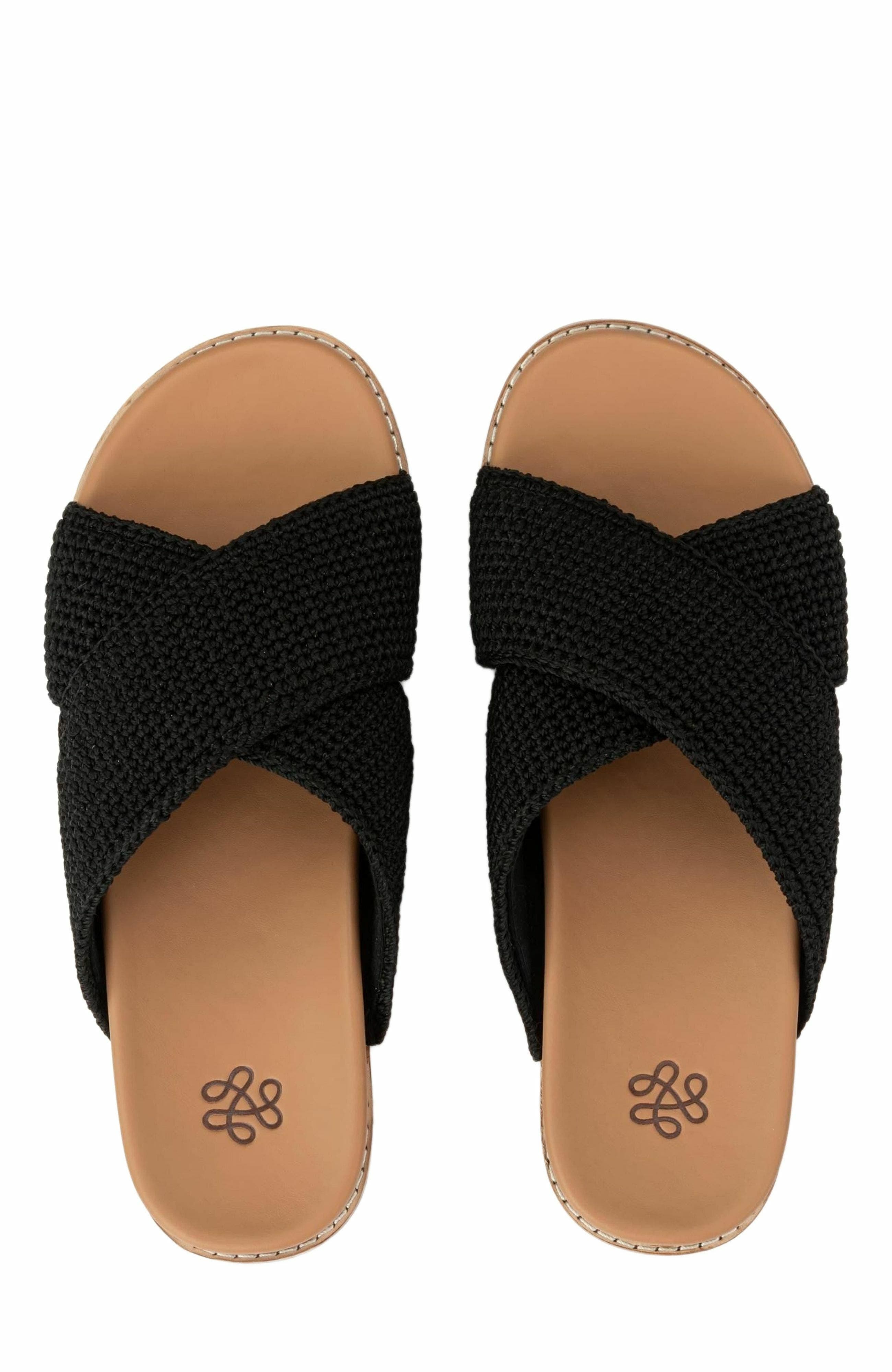 The Sak Penelope Slip On Sandal, Alternate, color, Black