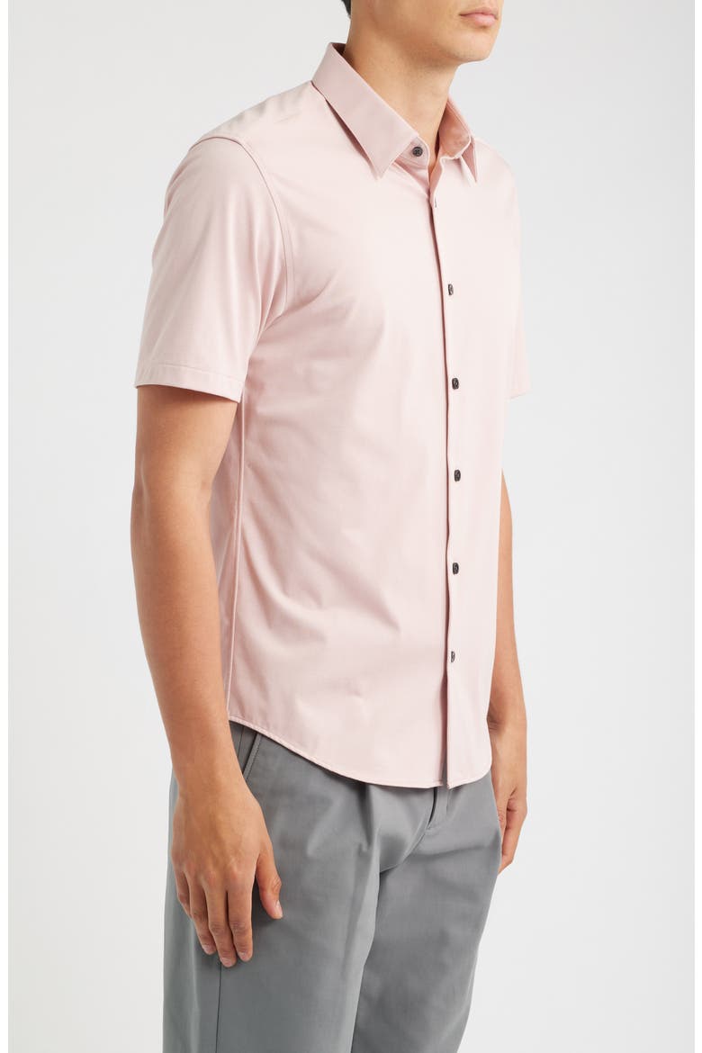 Irving Short Sleeve Button-Up Shirt, Alternate, color, CHALK PINK - VIN