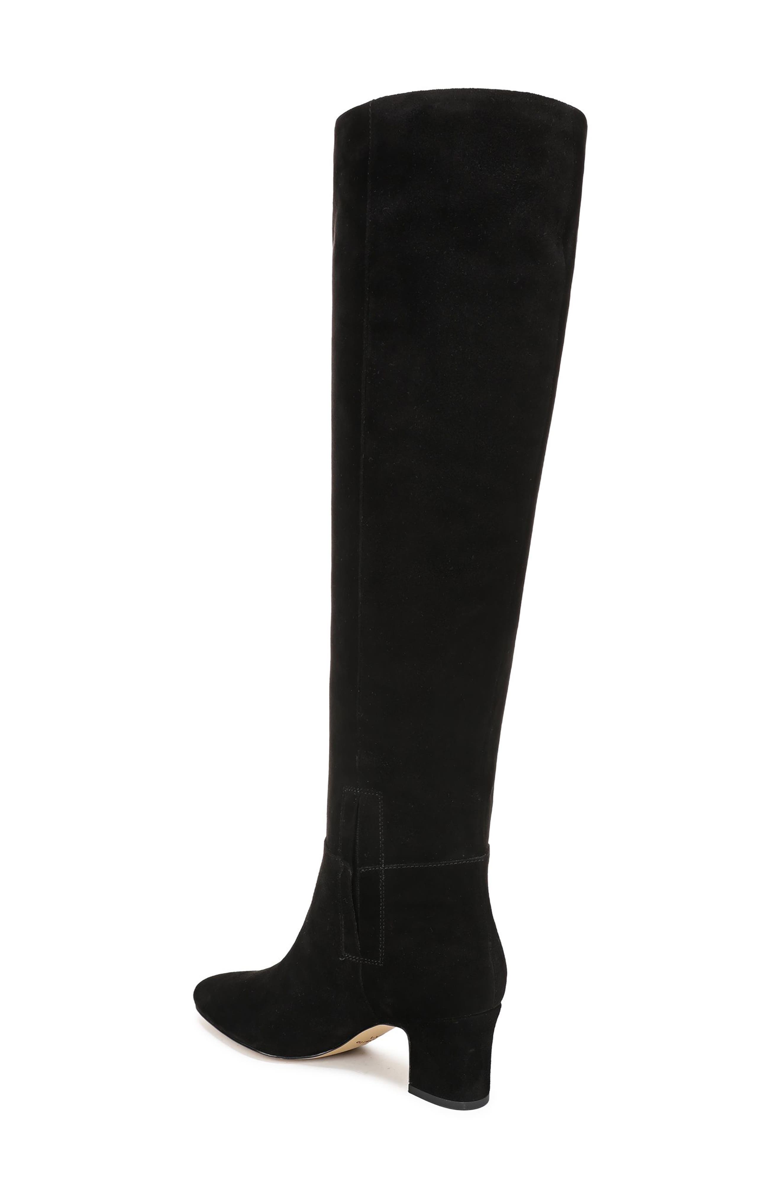 Coley Leather Knee High Boot, Alternate, color, BLACK LEATHER