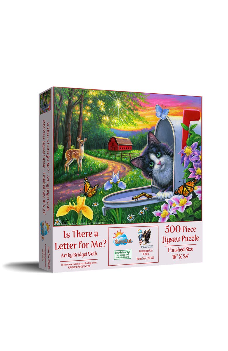Sunsout Is There a Letter for Me 500 piece Jigsaw Puzzle for Adults, Main, color, Multicolor