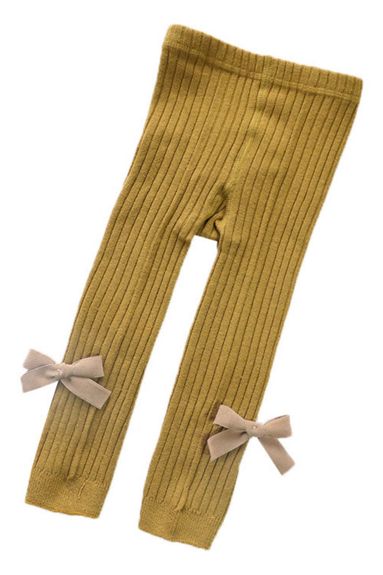 Mila Knit Cotton Leggings, Main, color, YELLOW