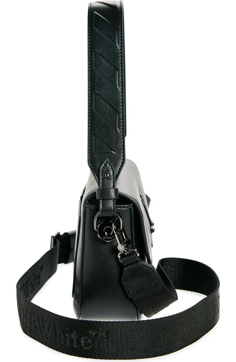 Off-White Medium Soft Binder Leather Shoulder Bag, Alternate, color,