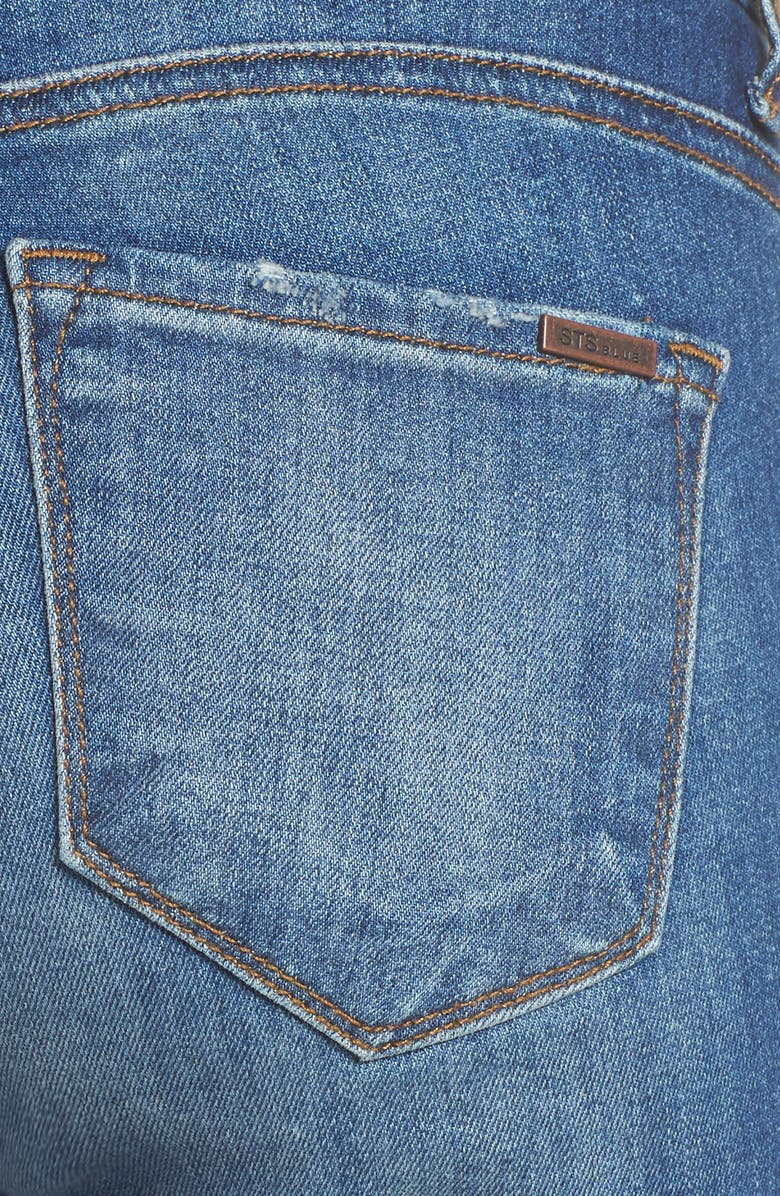 STS Blue Emma Raw Hem Ankle Skinny Jeans, Alternate, color, 