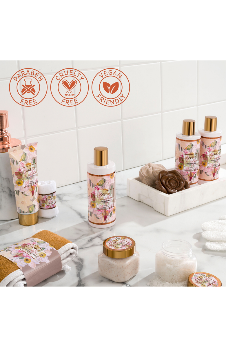 Lovery Vanilla Coconut Home Spa Gift Basket, Alternate, color, NO COLOR