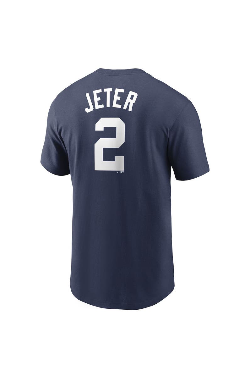 Nike Men's Nike Derek Jeter Navy New York Yankees Name & Number T-Shirt, Alternate, color,