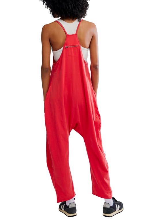 Free People Fp Movement Hot Shot Jumpsuit In Red