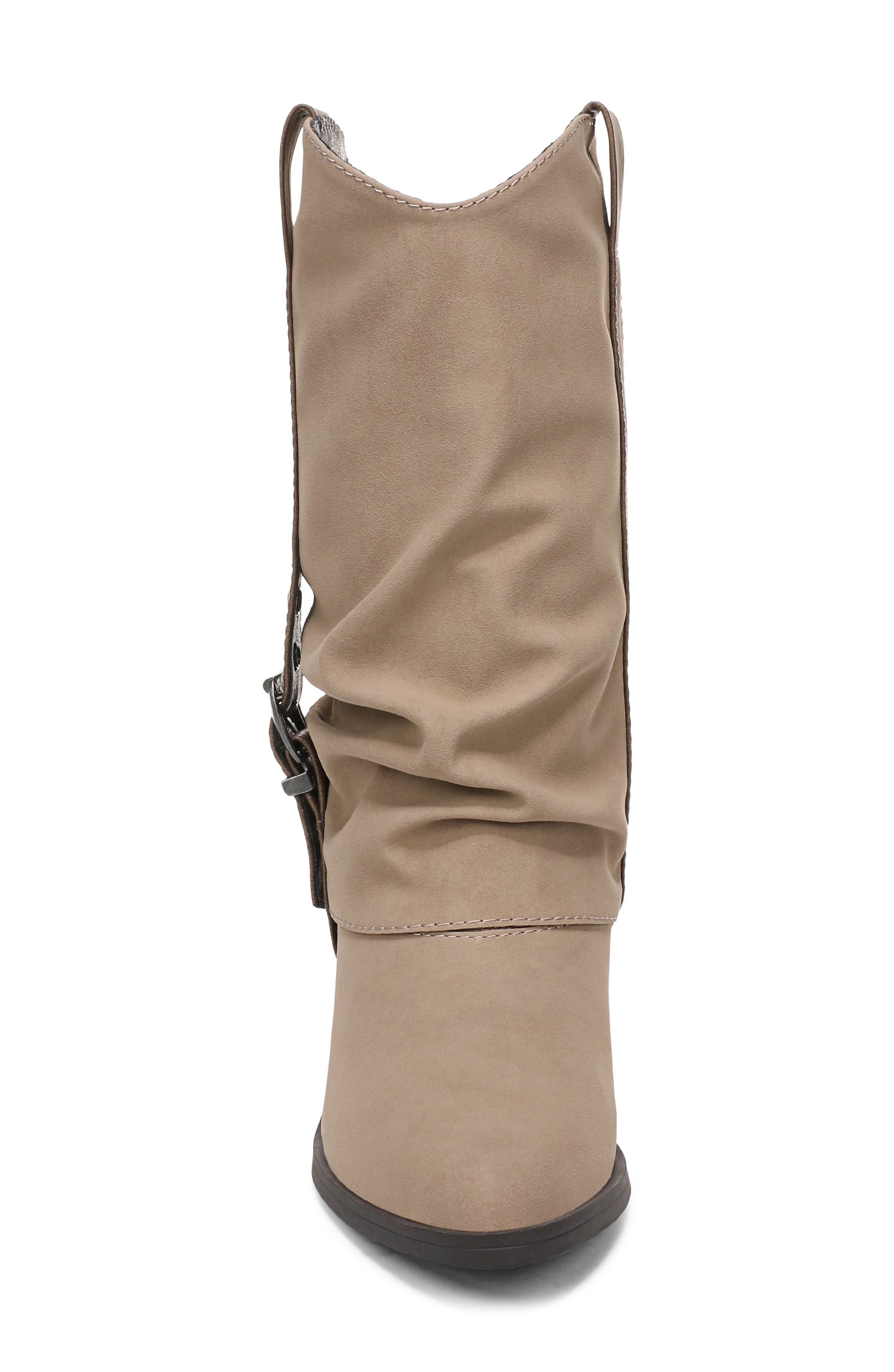 Carter Faux Leather Western Boot, Alternate, color, TAUPE FAUX SUEDE