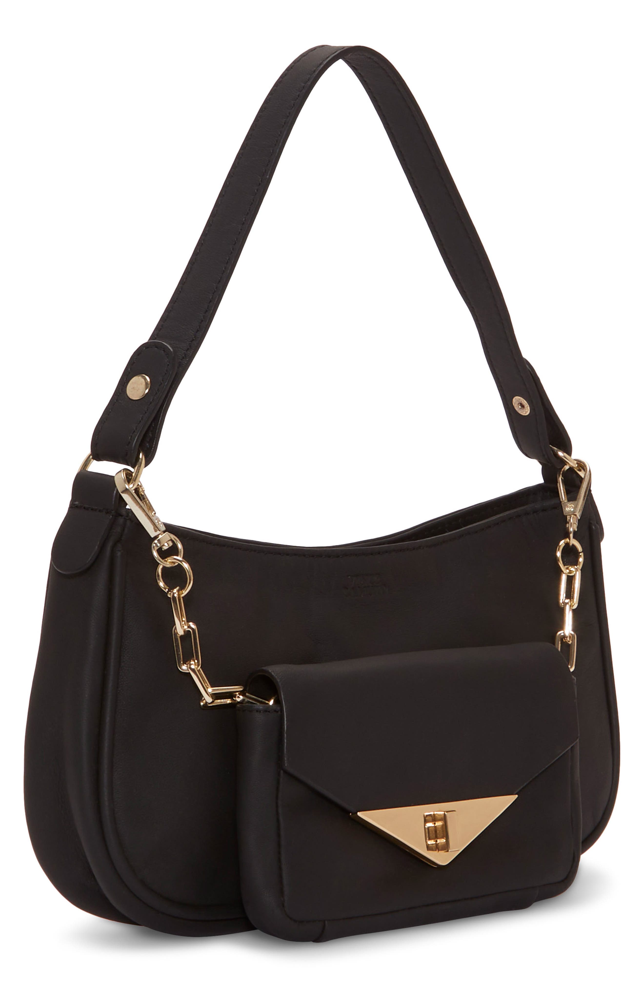 Vince Camuto Sahja Leather Shoulder Bag, Alternate, color, 
