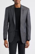 Emporio Armani Grey Wool Herringbone Sport Coat