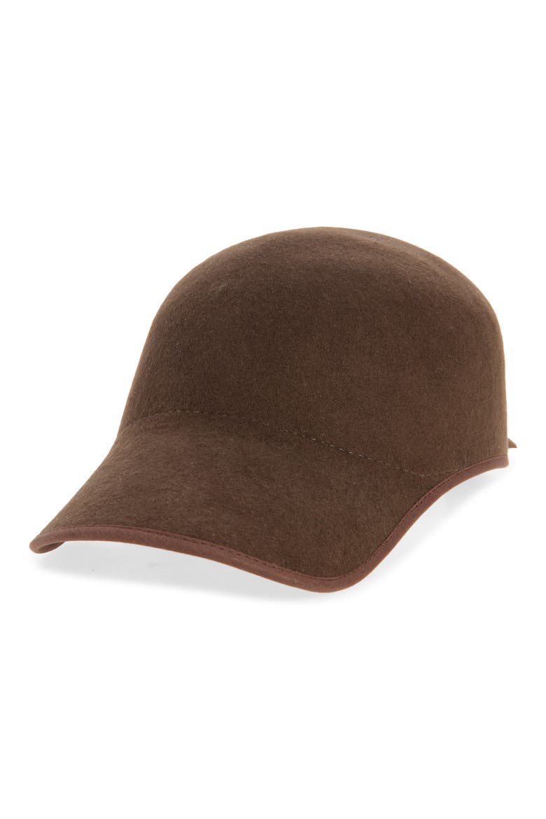 Casquette Wool Baseball Cap, Main, color, CAFE