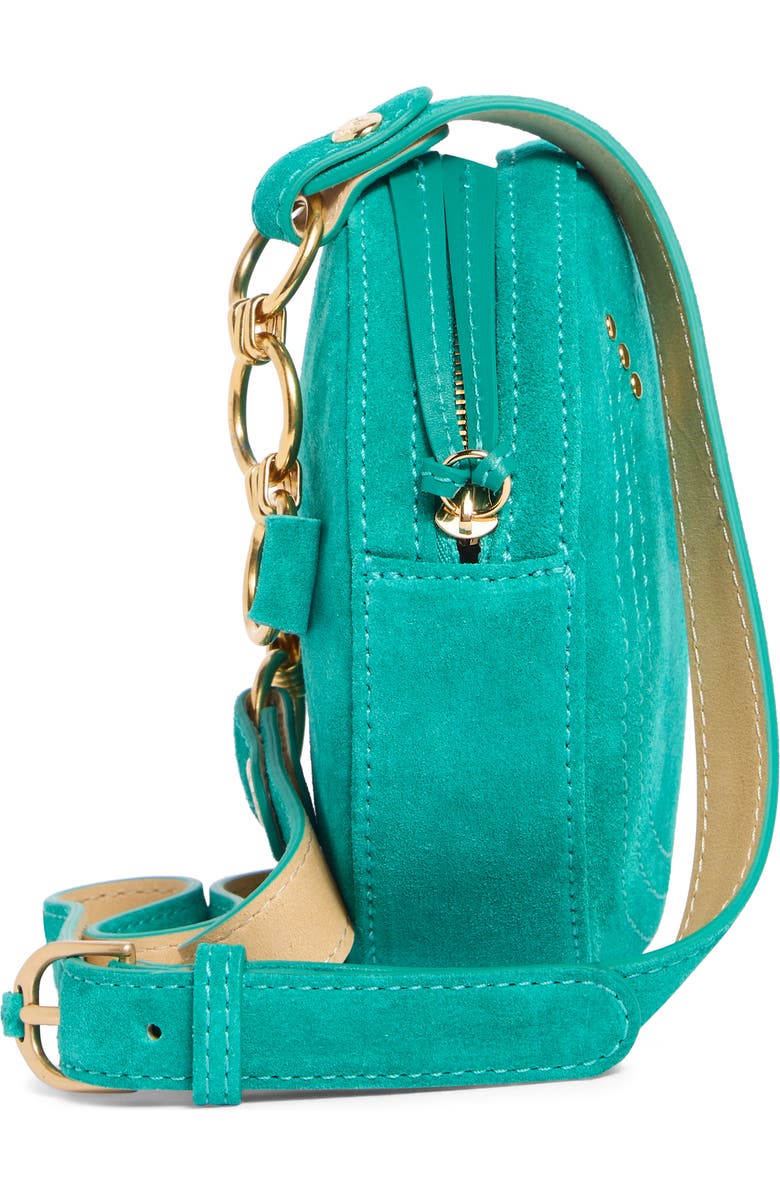 Longchamp Cavalcade Round Belt Bag, Alternate, color, Emerald Green