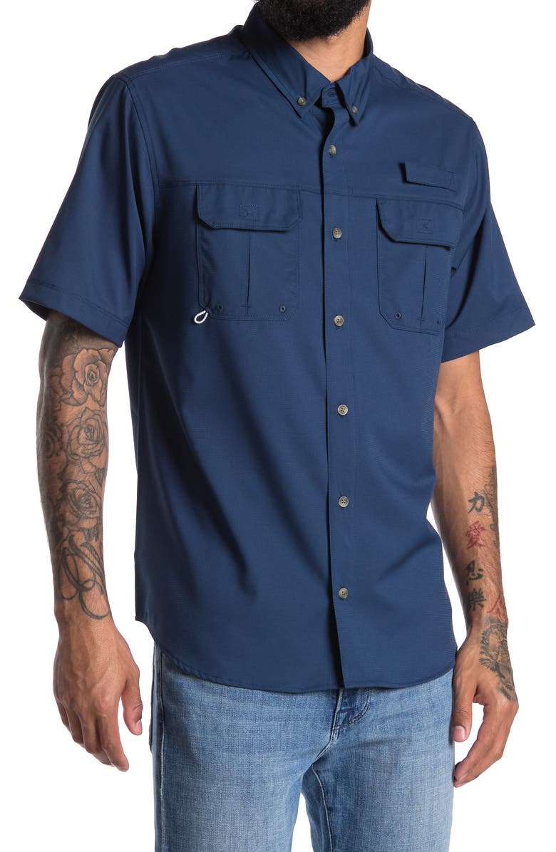 Union UB Tech Fishing Shirt, Main, color, Space