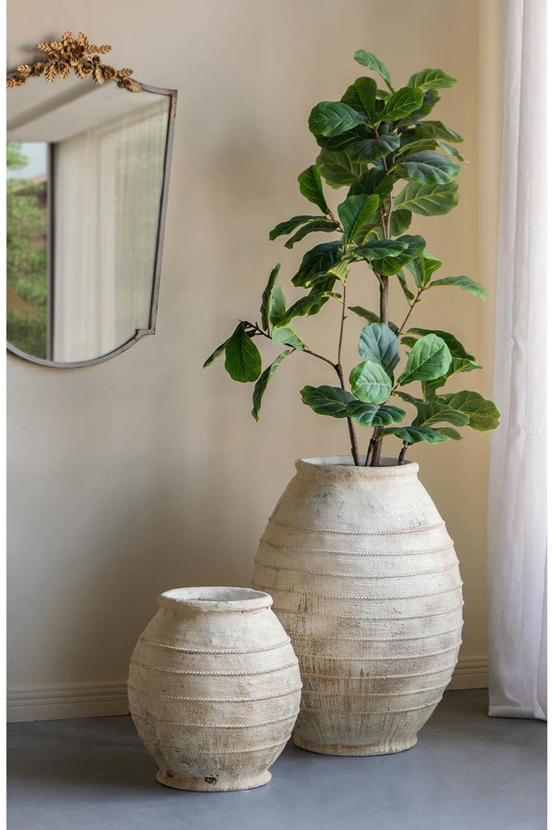 Round Flower Pot, Alternate, color, WHITE