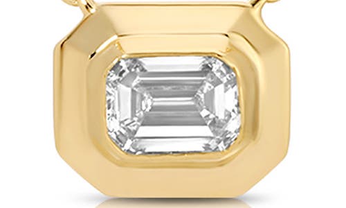 Ef Collection Emerald Cut Diamond Pendant Necklace