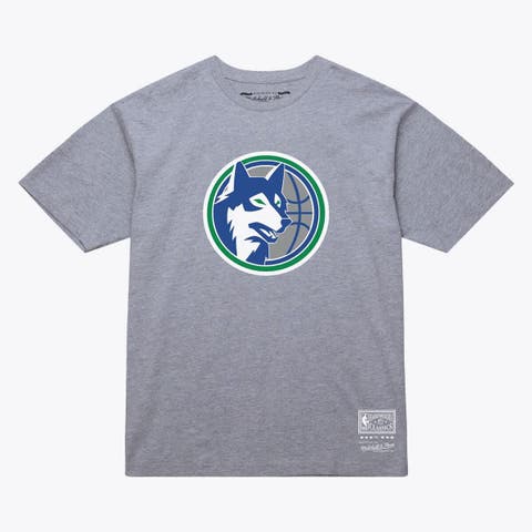 Unisex Mitchell & Ness  Heather Gray Minnesota Timberwolves Hardwood Classics Arch T-Shirt