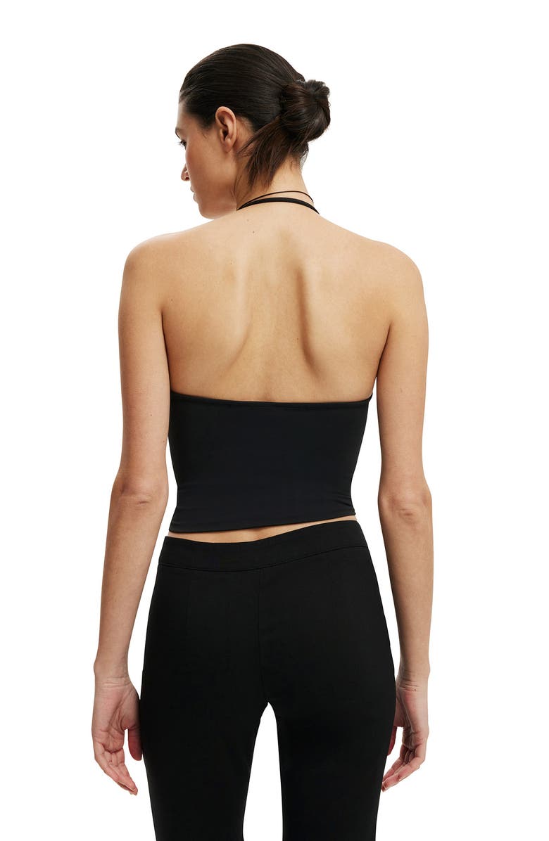 Cotton On Women's Hold Me Halter, Alternate, color, Black