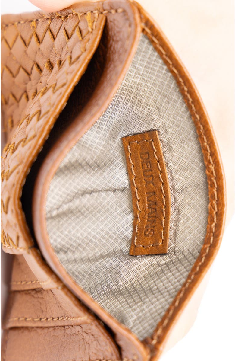 Deux Mains Large Pouch, Key Chain & Slim ID Bundle, Alternate, color, Cognac