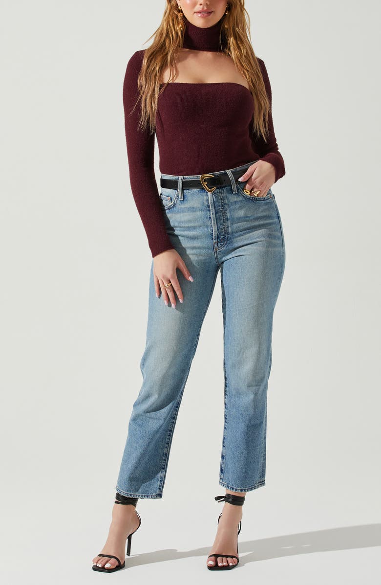 ASTR the Label Izabella Sweater, Alternate, color, Wine