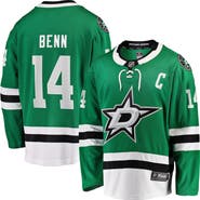 FANATICS Men's Fanatics Jamie Benn Kelly Green Dallas Stars Captain Patch Home Breakaway Jersey
