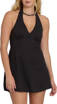 Billabong Sunny Sometimes Halter Minidress