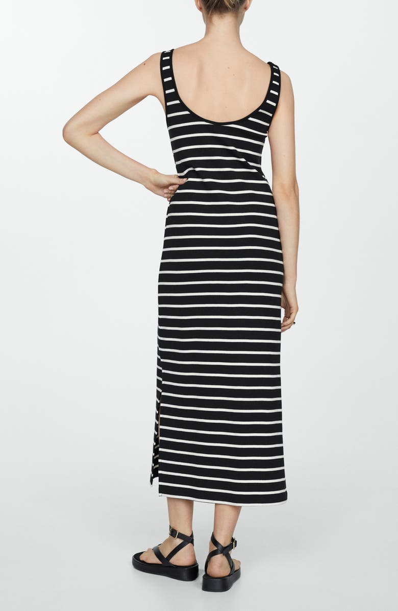 MANGO Stripe Cotton Tank Midi Dress | Nordstrom