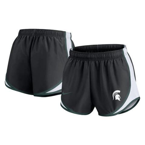 Women's Nike Black Michigan State Spartans Spring Break Tempo Performance Shorts