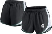 Nike Women's Nike Black Michigan State Spartans Spring Break Tempo Performance Shorts
