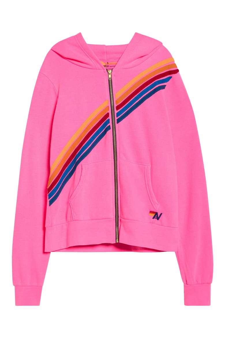 Disco Zip Hoodie, Alternate, color, NEON PINK